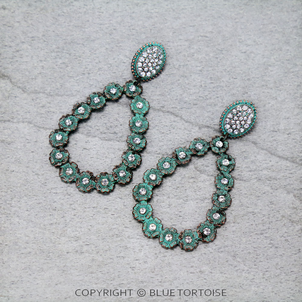 Western Teardrop Post Earrings