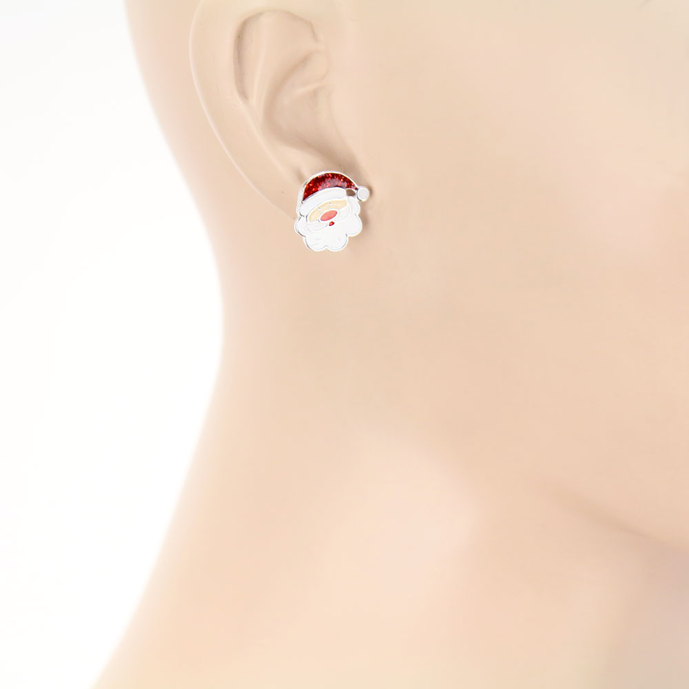 Christmas 3 Pair Epoxy Earring Set - Image 2