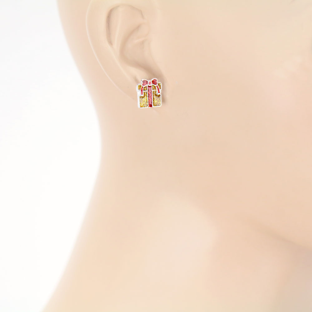 Christmas 3 Pair Epoxy Earring Set - Image 4
