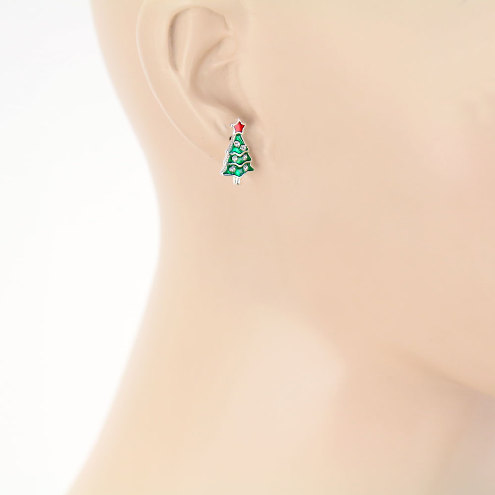 Christmas 3 Pair Epoxy Earring Set - Image 4