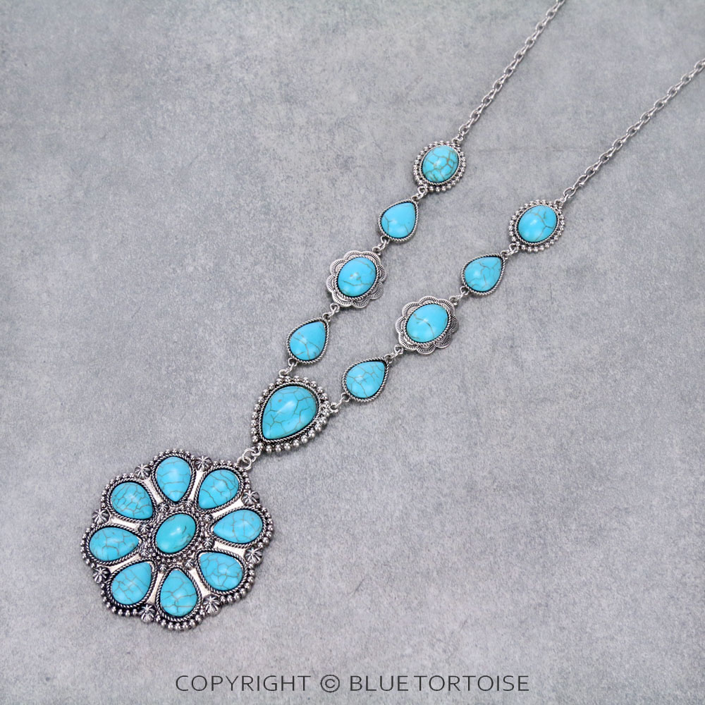 Western Chunky Concho Necklace