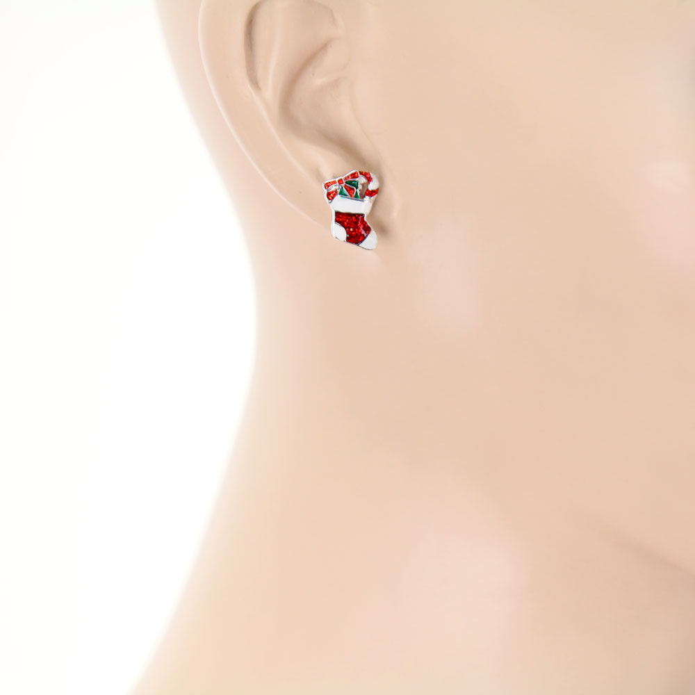 Christmas 3 Pair Epoxy Earring Set - Image 3