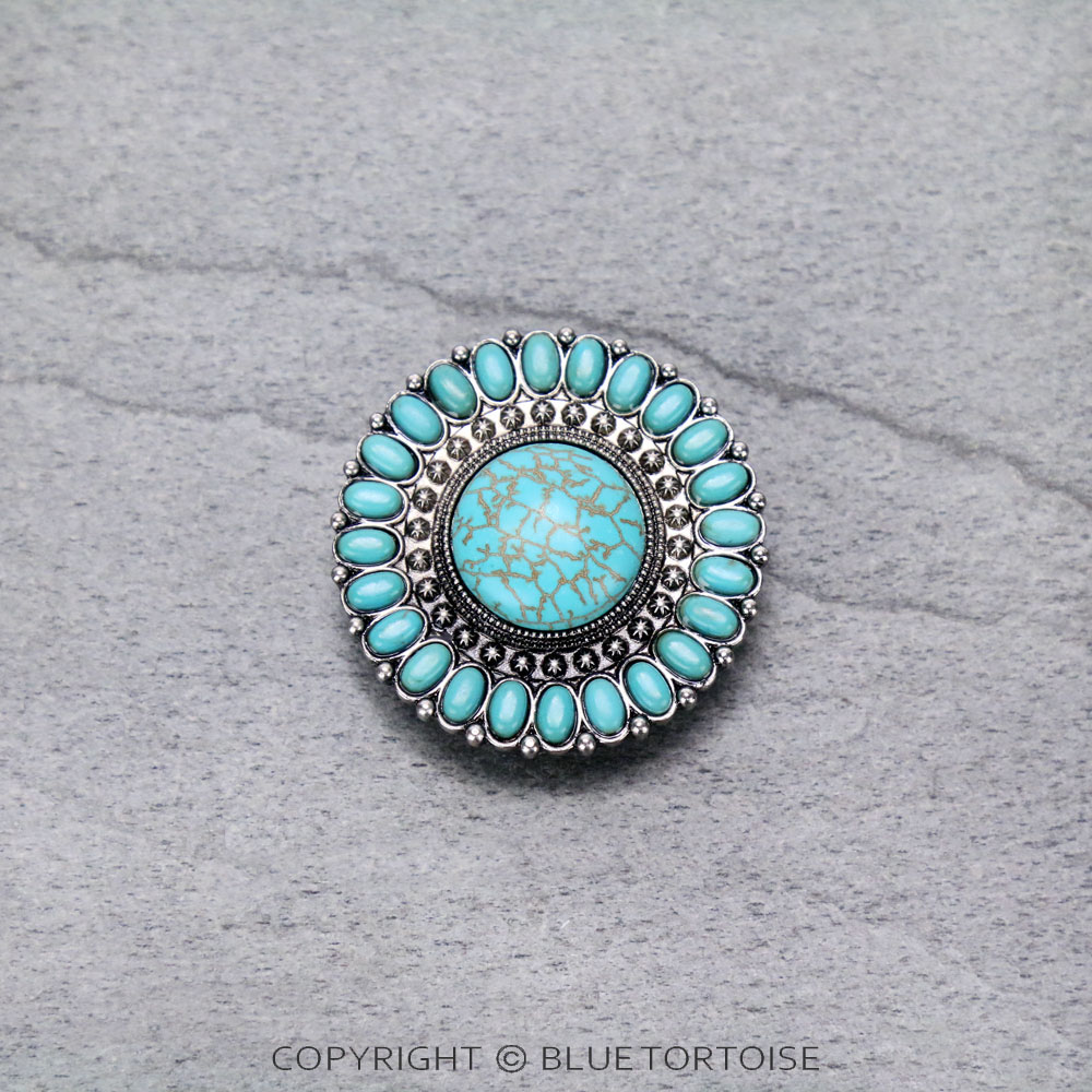Western Concho Stone Phone Grip & Stand