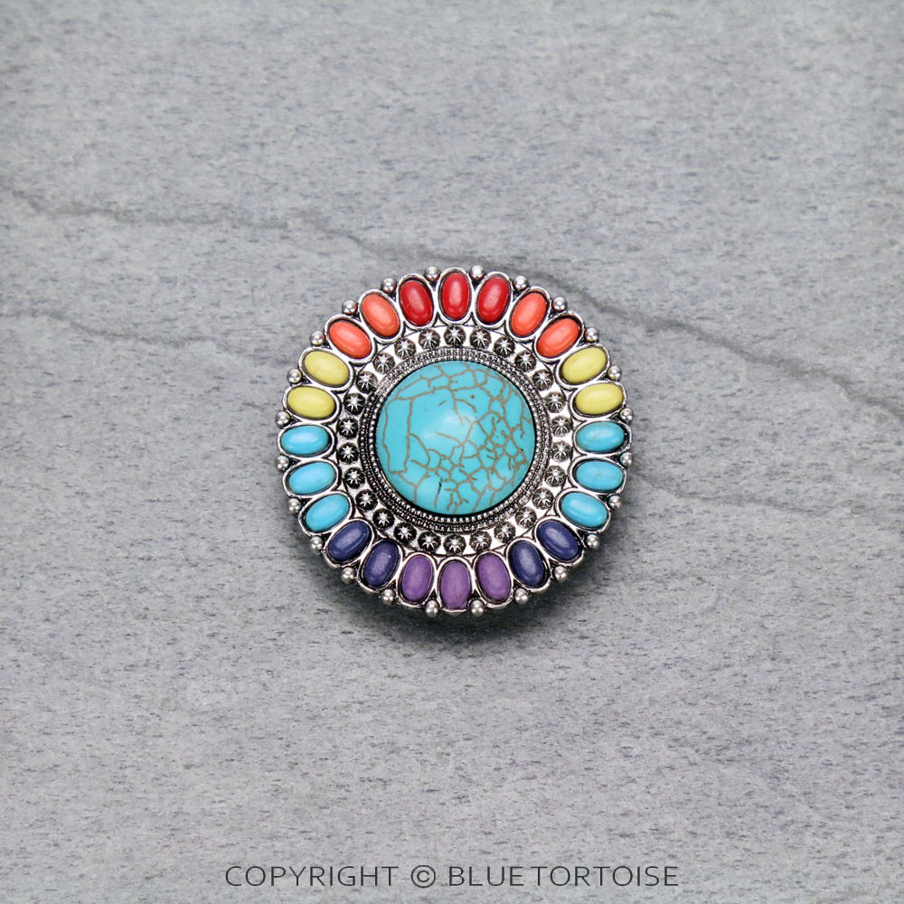 Western Concho Stone Phone Grip & Stand