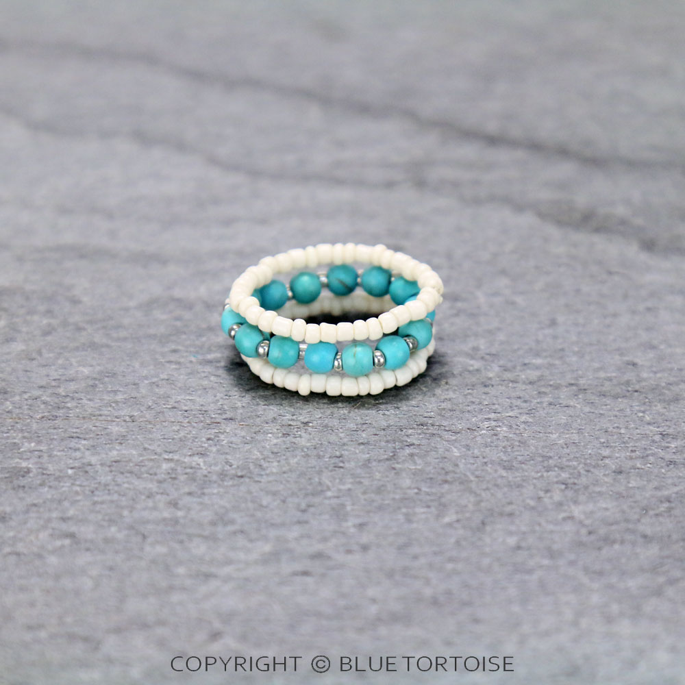 Seed Bead Stackable Ring