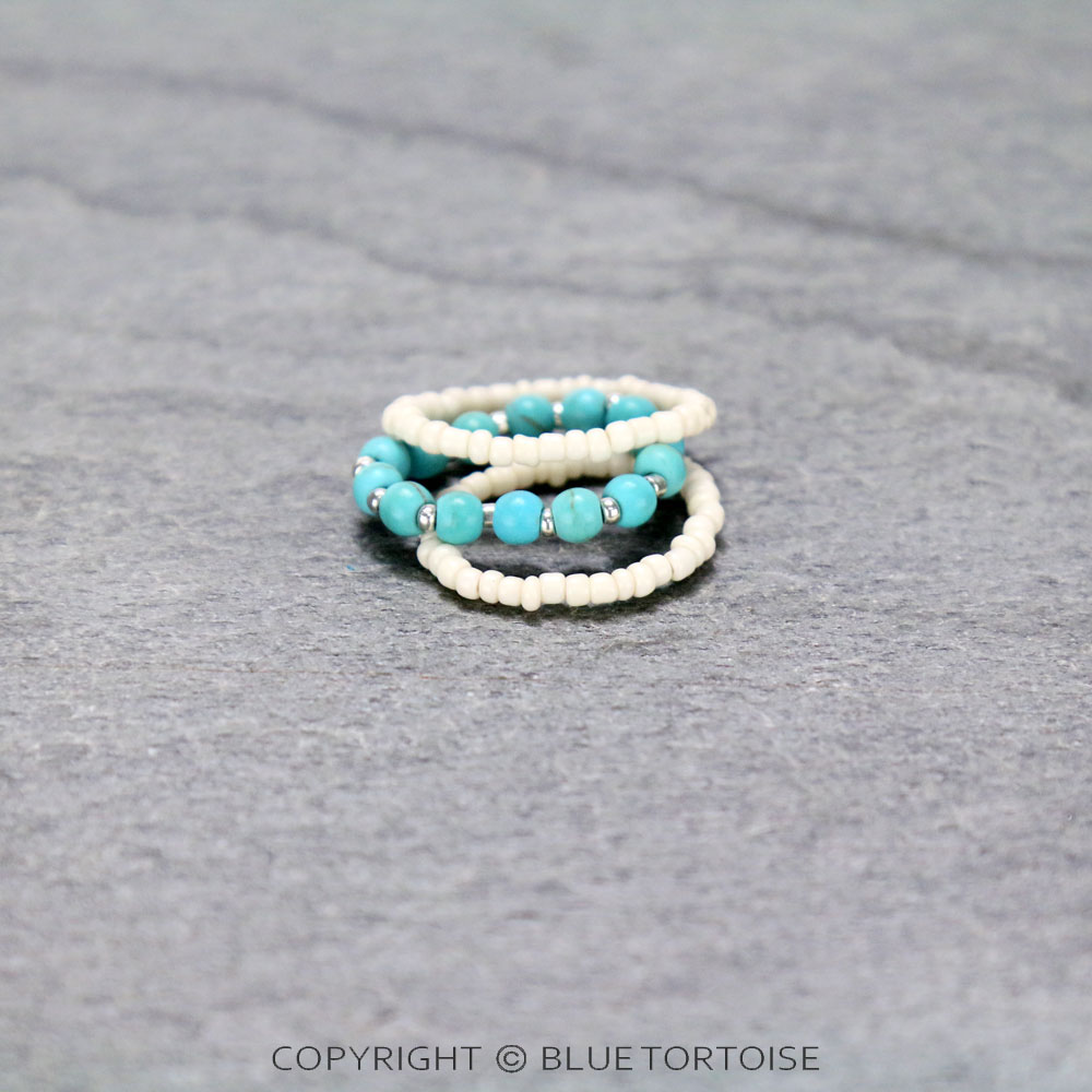 Seed Bead Stackable Ring - Image 2