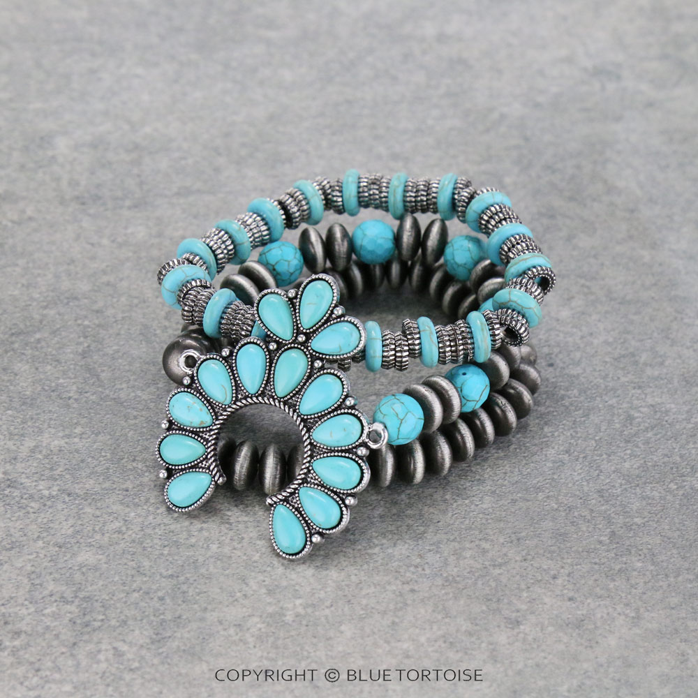 Western Squash Blossom Stackable Bracelet