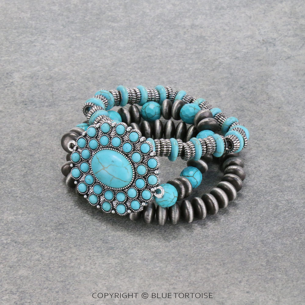 Western Concho Stackable Bracelet