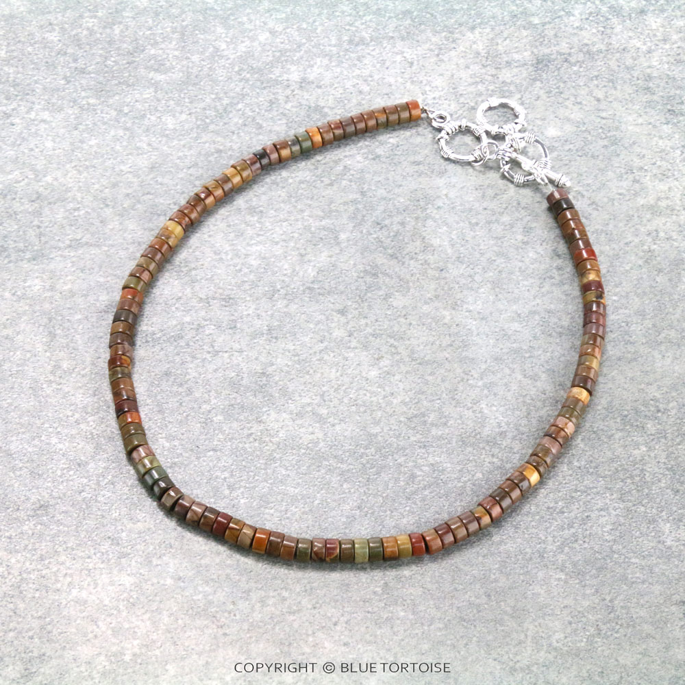 15" Long, 6mm Natural Gemstone Necklace