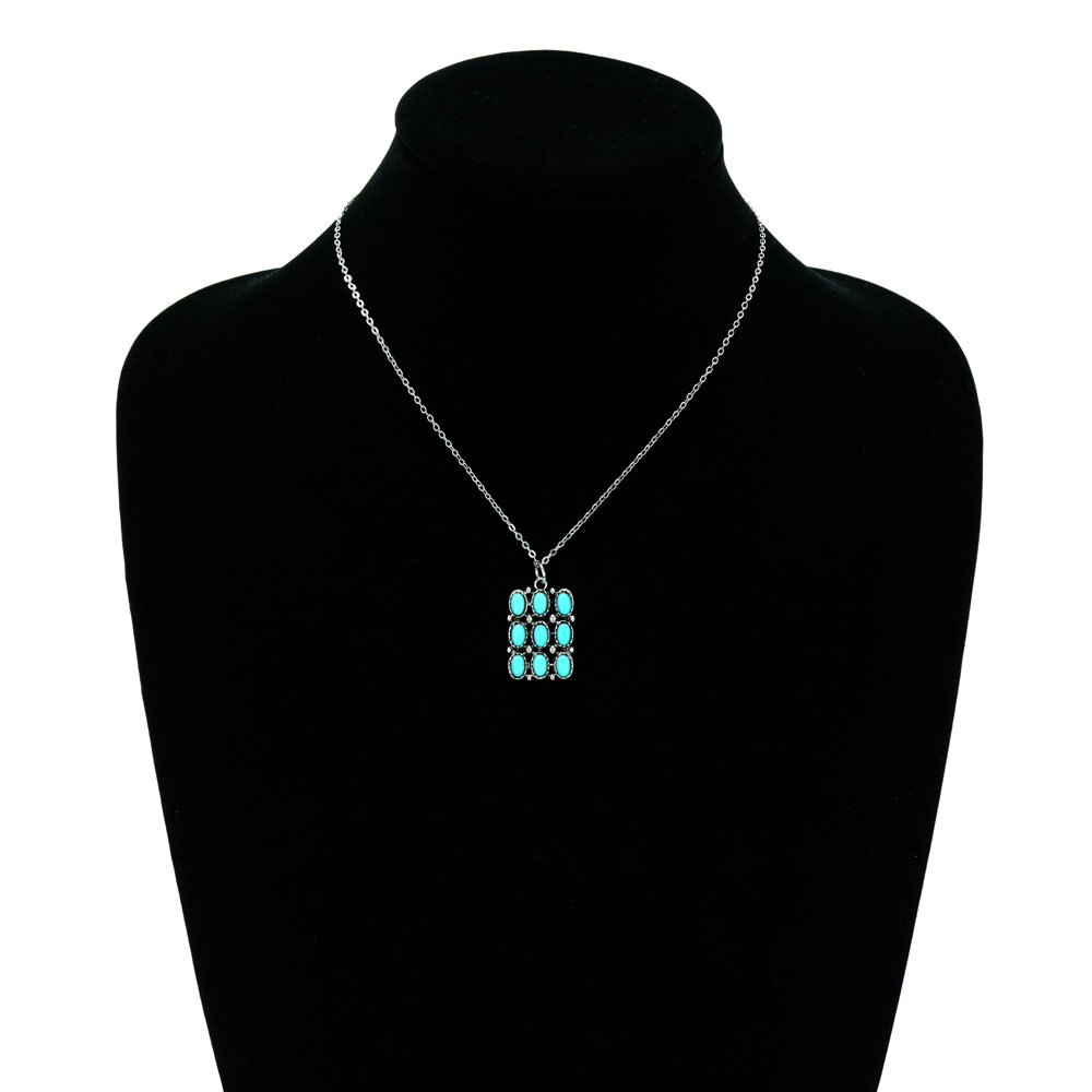 Western Design Stone Necklace Set - Image 2
