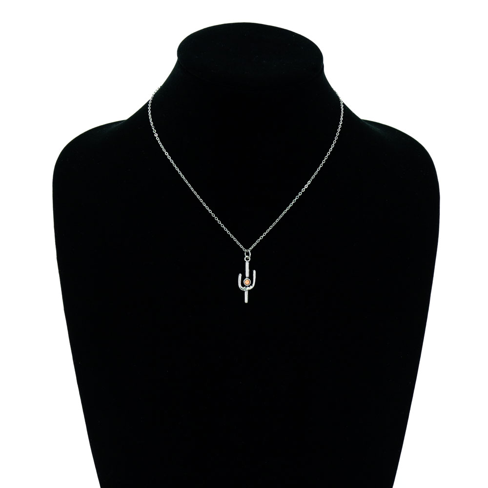 Western Design Cactus Necklace Set - Image 2