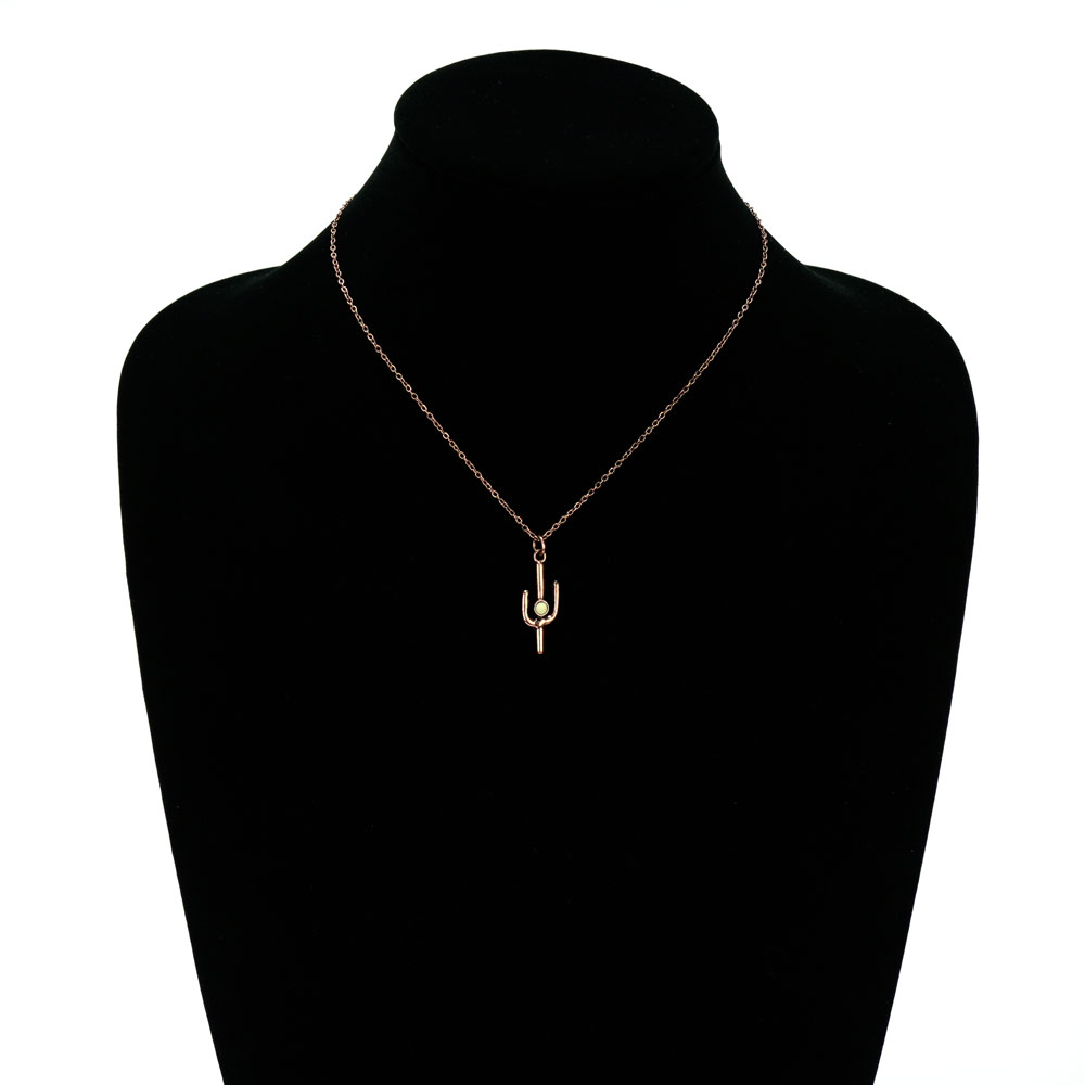 Western Design Cactus Necklace Set - Image 2