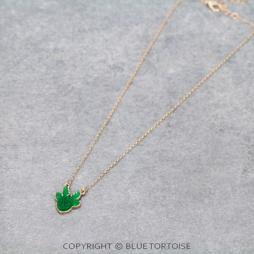 Reindeer Druzy Stone Necklace