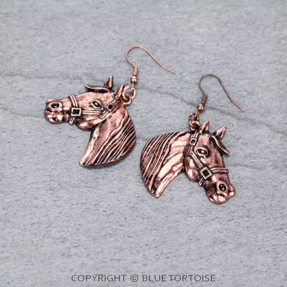 Western Horse Dangle Earrings