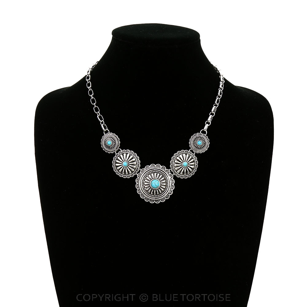 Western Conchos Link Necklace - Image 2