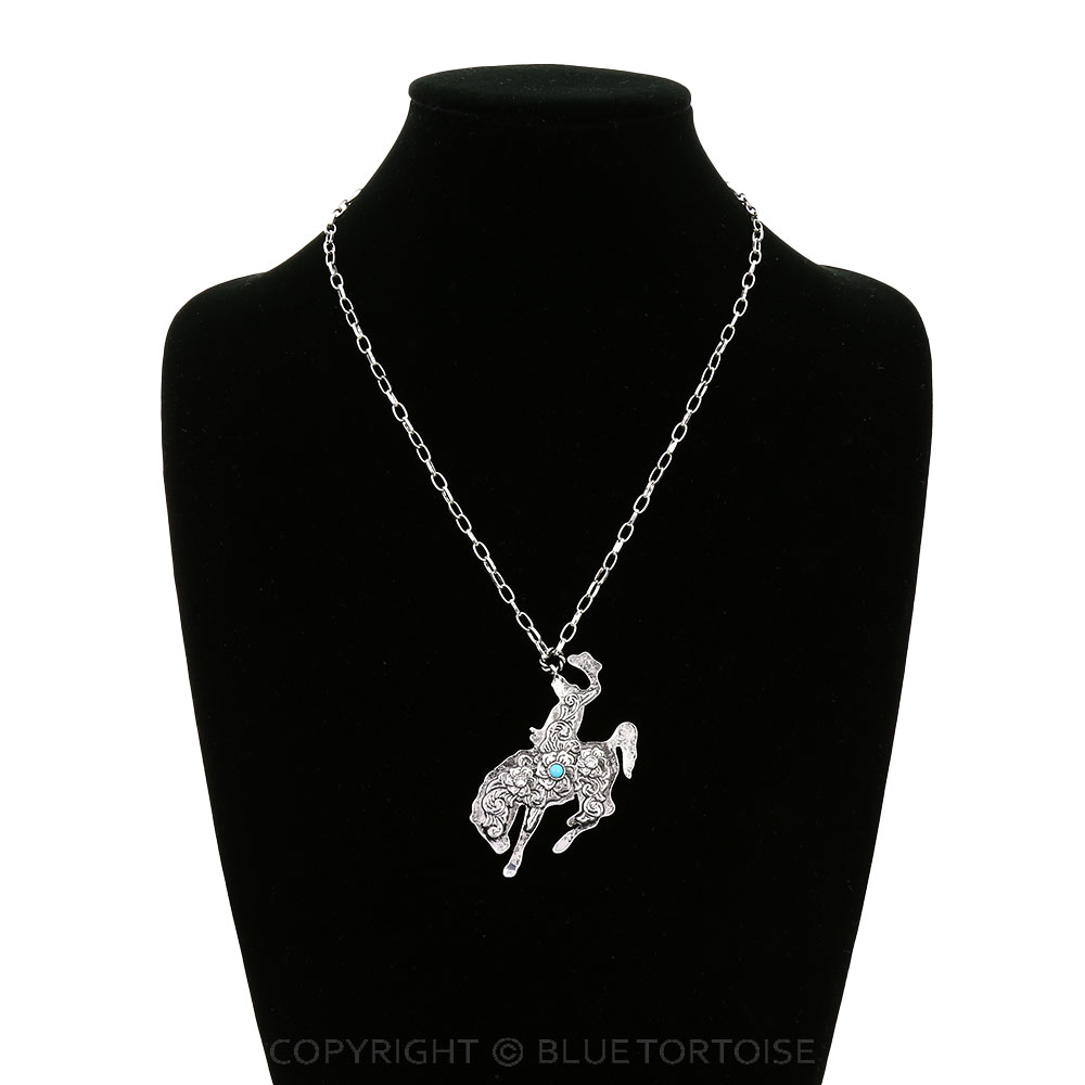 Western Cowboy Filigree Necklace - Image 2