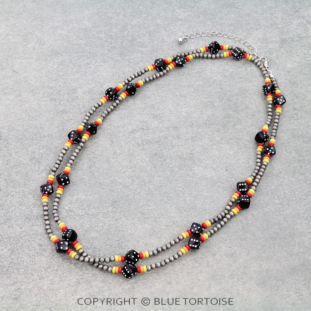 Western Dice Bead Necklace