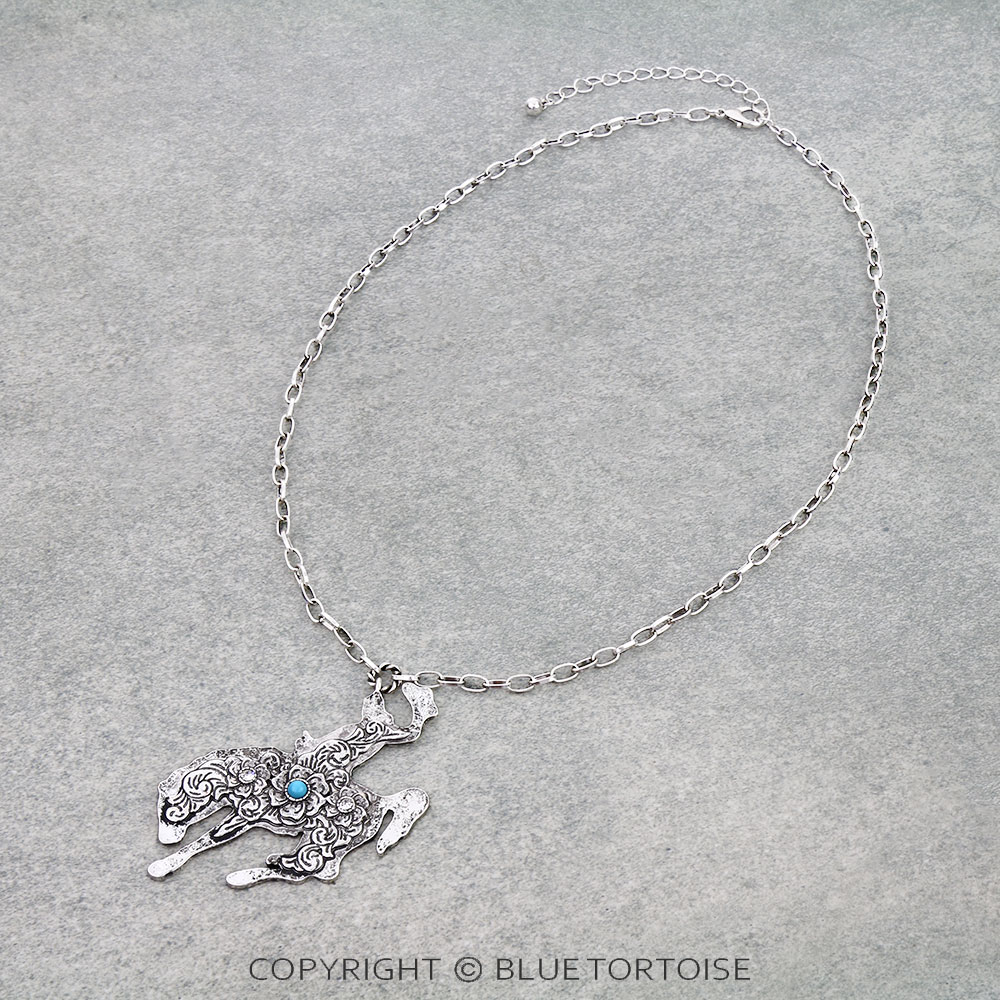 Western Cowboy Filigree Necklace
