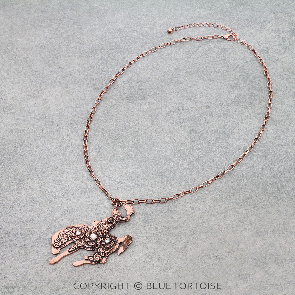 Western Cowboy Filigree Necklace