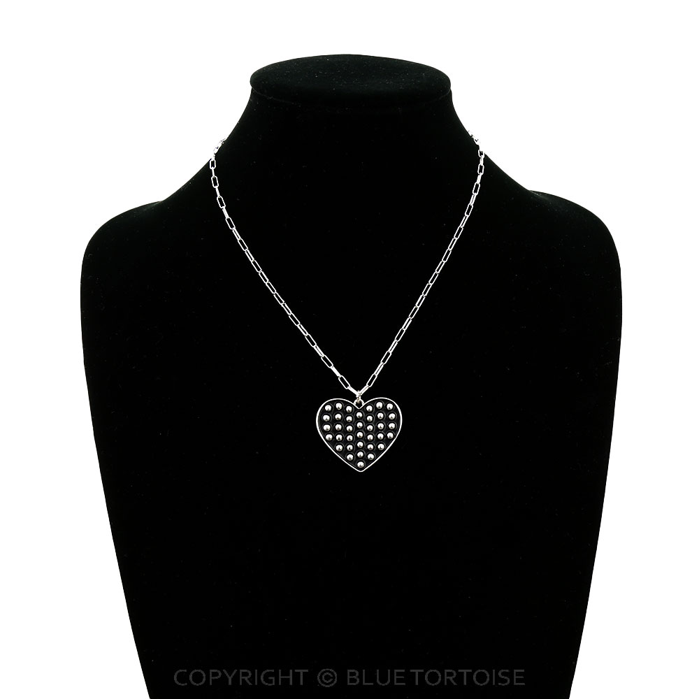 Western Bubble Heart Necklace - Image 2