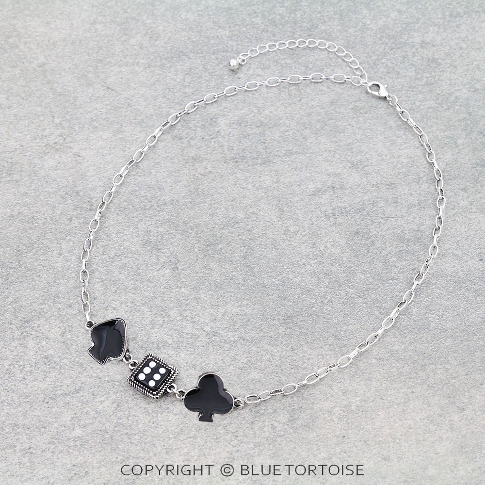 Card Theme Dice Necklace