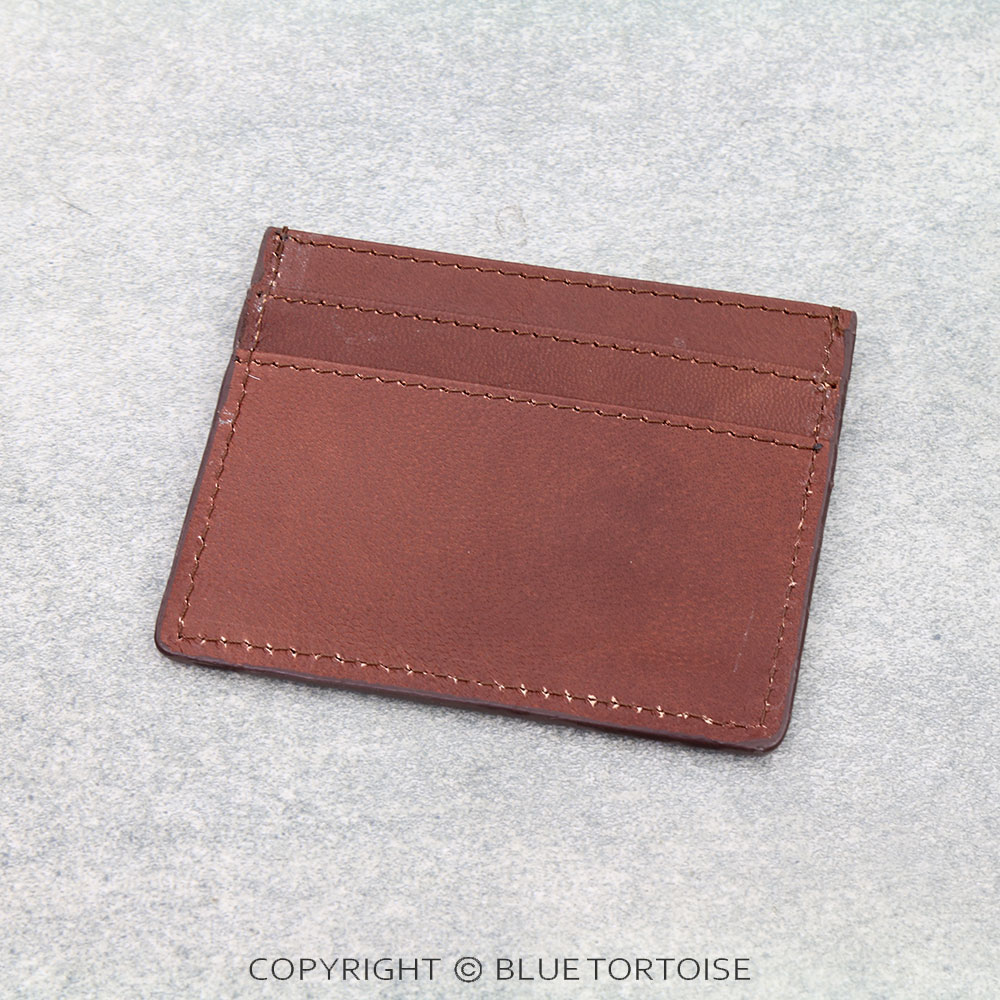 Western Genuine Leather Card Holder - Boot Stitch - Image 2