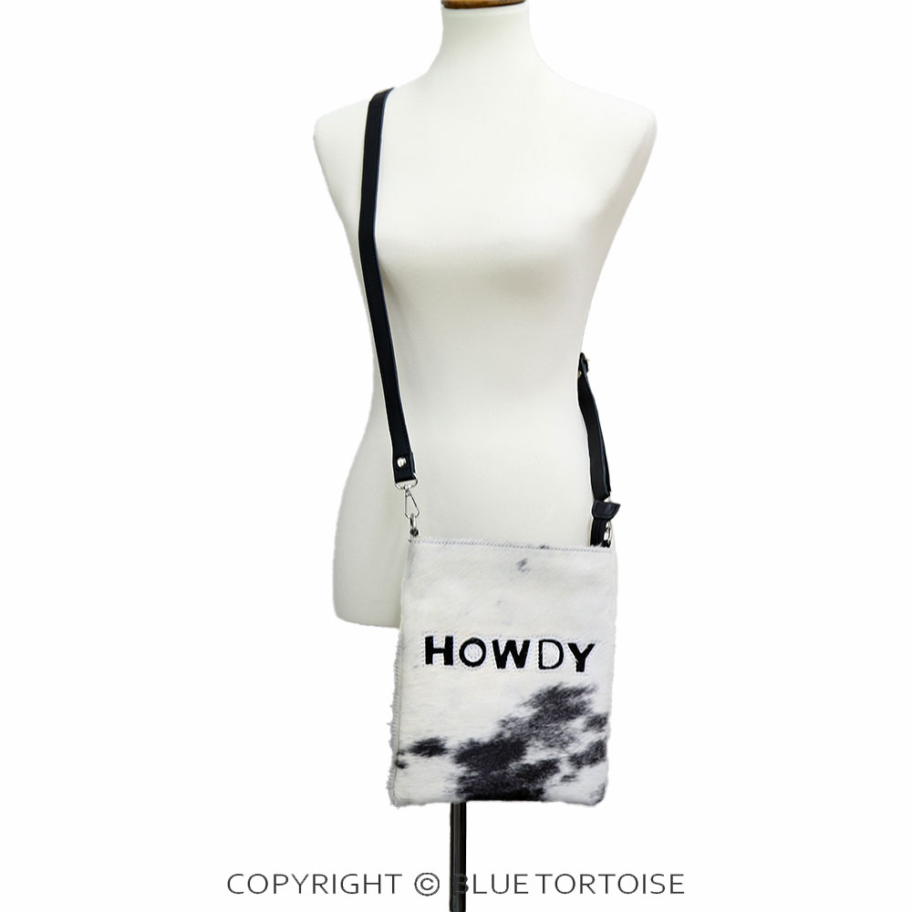 Western Genuine Cowhide Shoulder Bag - HOWDY - Image 2
