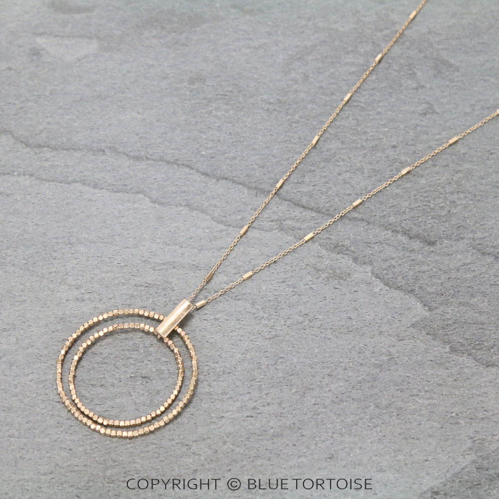 Fashion Round Bead Pendant Necklace