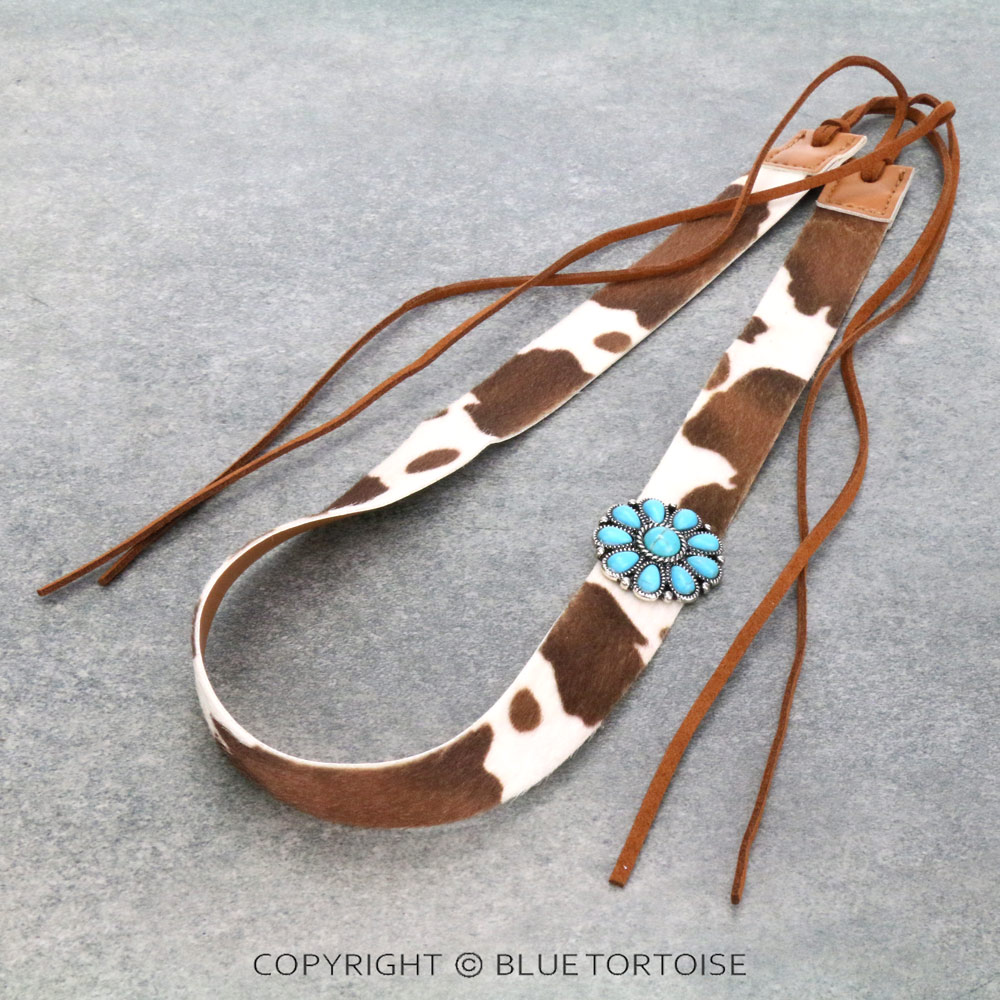 Western Concho Stone Hat Band