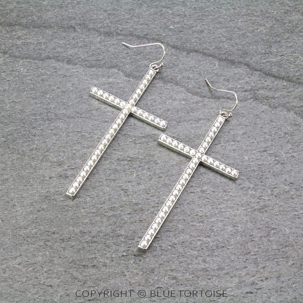 Cross Dangle Earrings