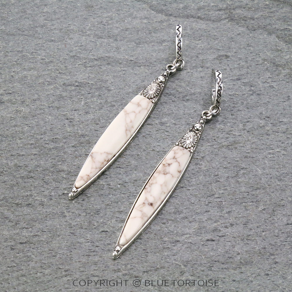 Western Marquise Handmade Stone Hoop Earrings