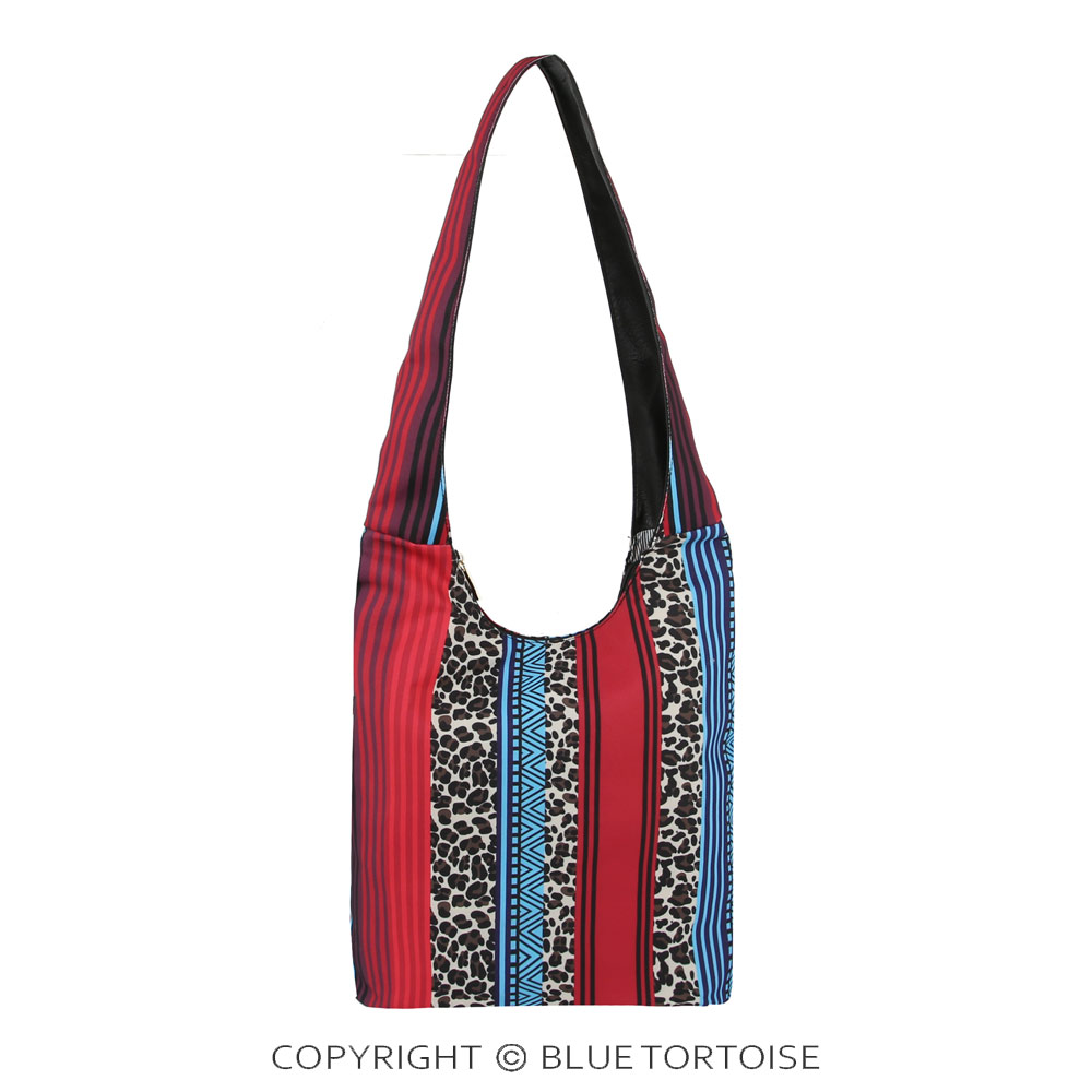 Leopard and Serape Printed Hobo Bag