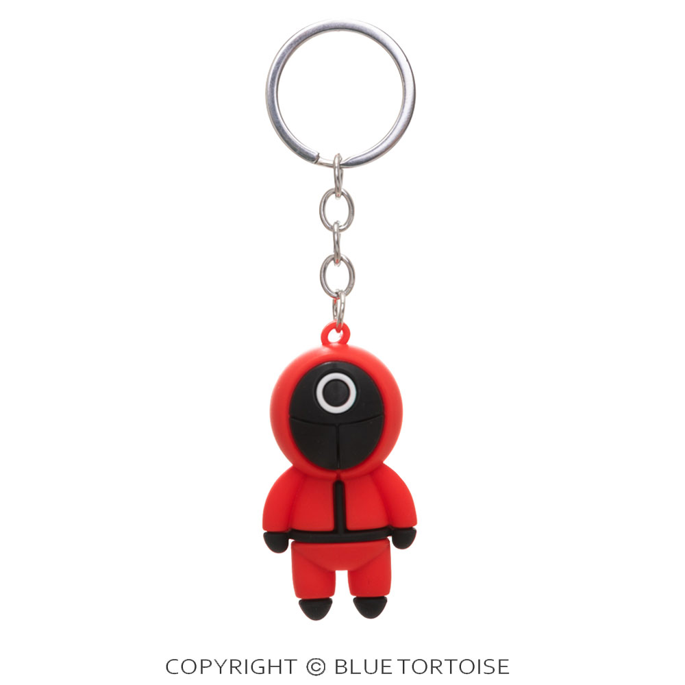 2.25" 3D Squid Game Circle Mask Soldier Keychain