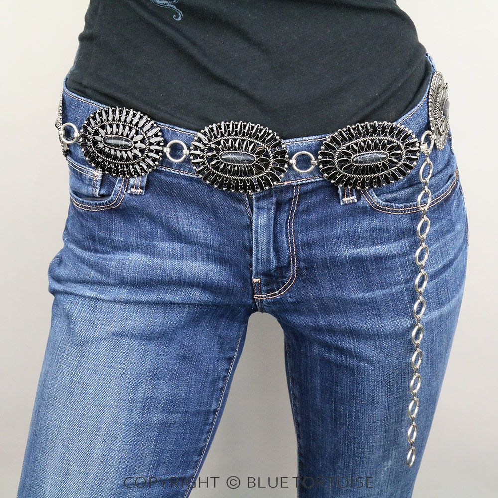 Western Epoxy Concho Stone Belt - Image 2