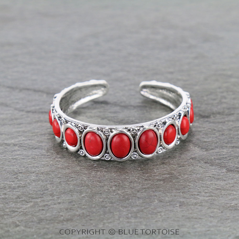 Western Style Stone Cuff Bracelet