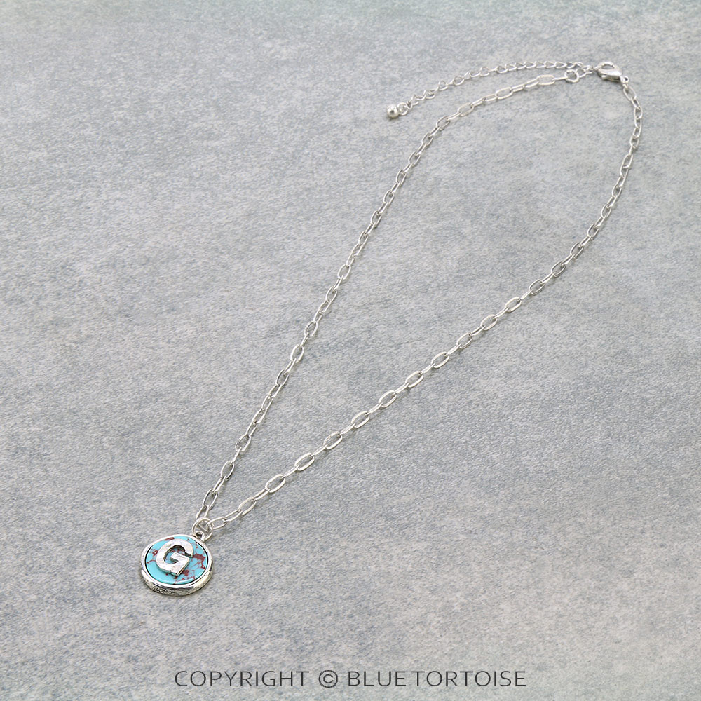 Initial G Pendant Necklace
