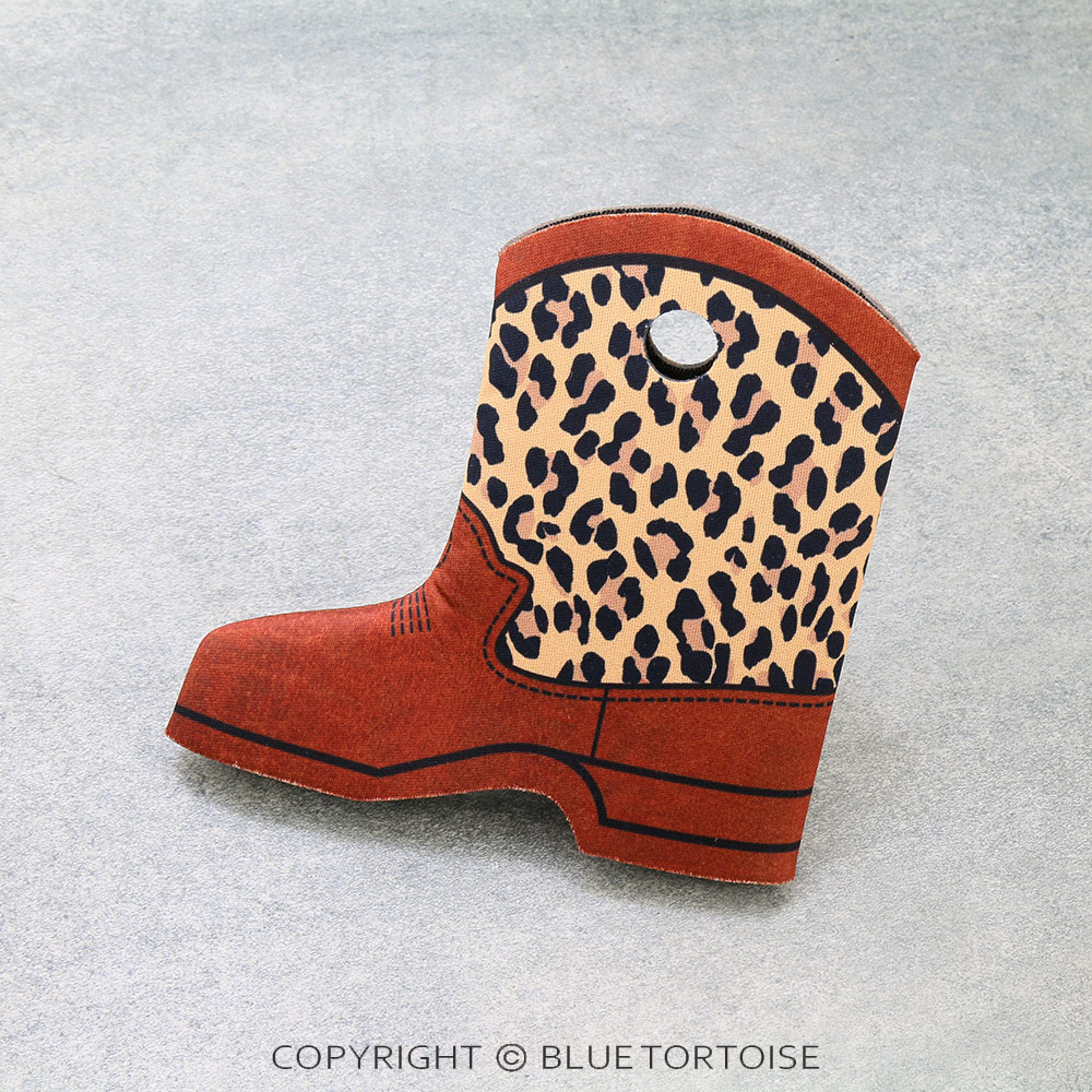 Leopard Boot Skinny Bottle Drink Sleeve/Cooler