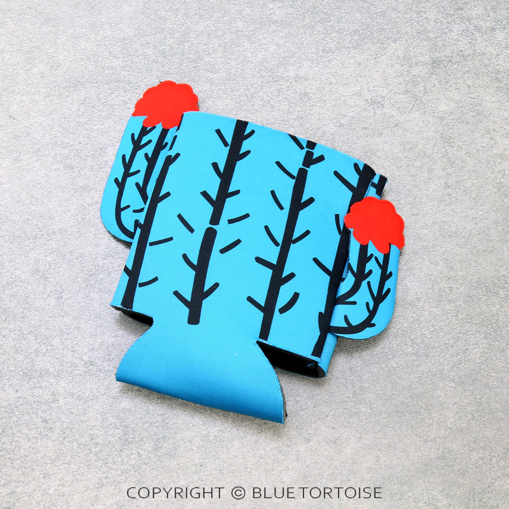 Turquoise Cactus Drink Sleeve/Cooler