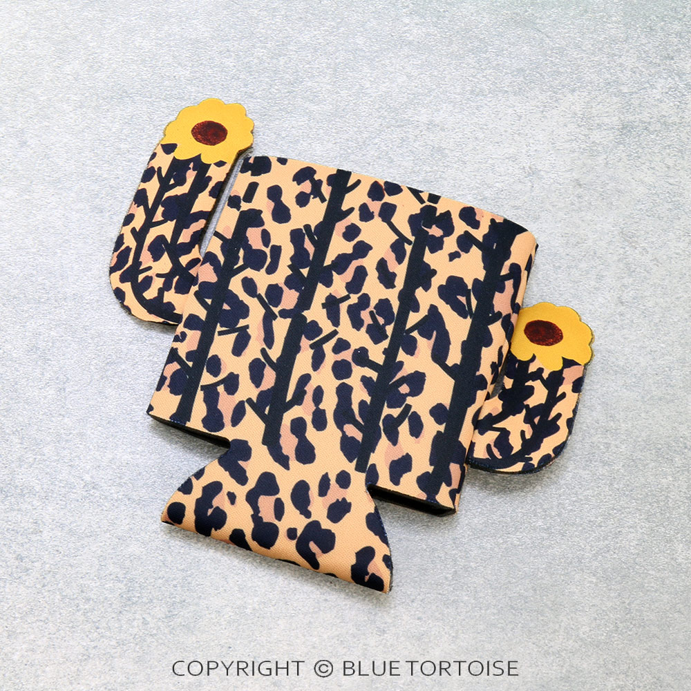 Leopard Cactus Drink Sleeve/Cooler