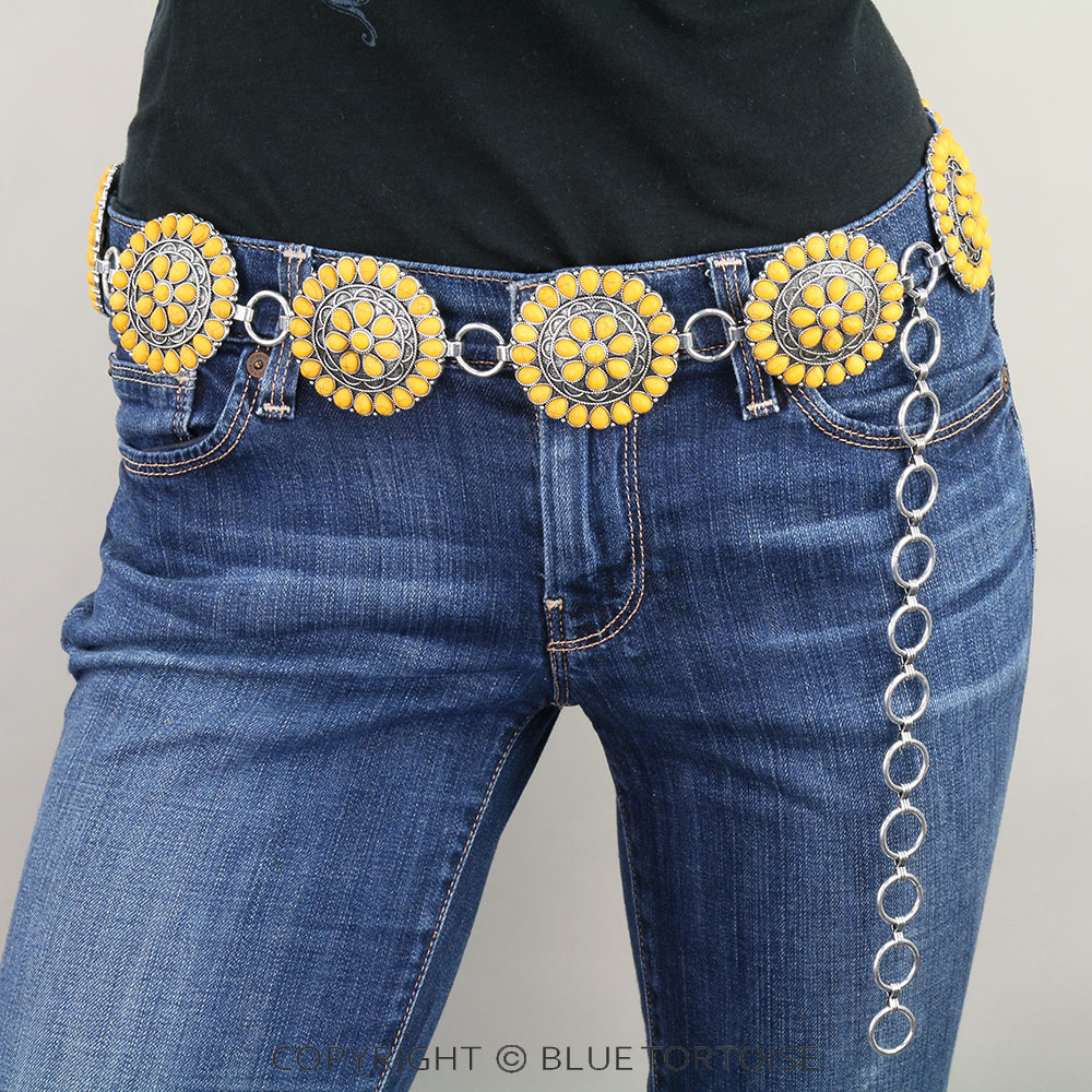 Western Concho with Stone Belt L/XL - Image 2