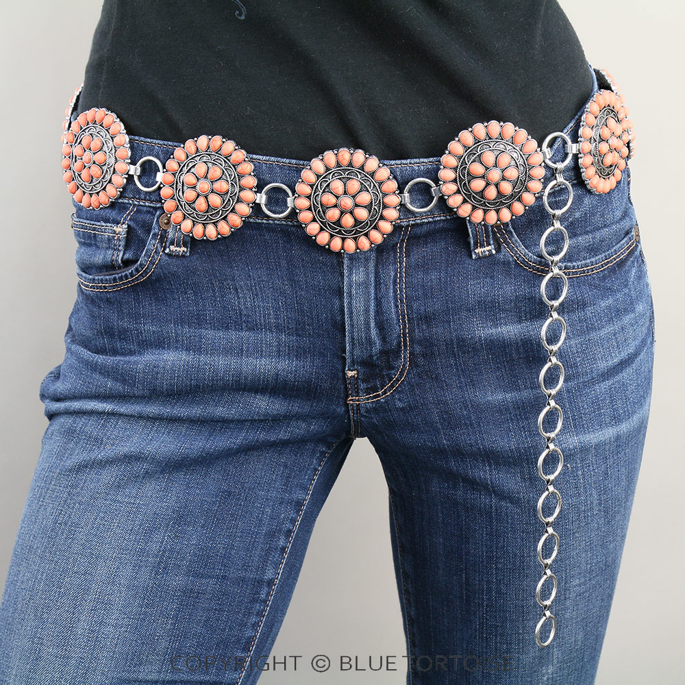 Western Concho with Stone Belt L/XL - Image 2