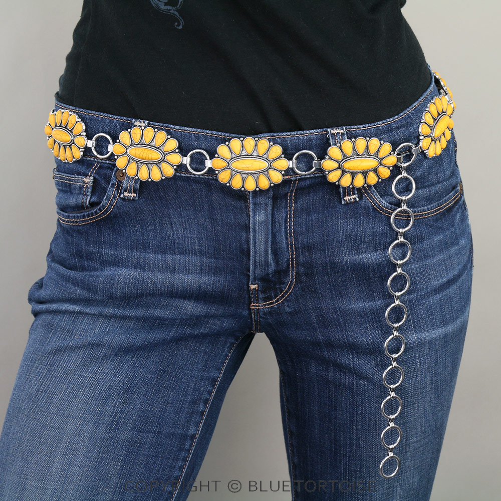 Western Concho with Stone Belt L/XL - Image 2