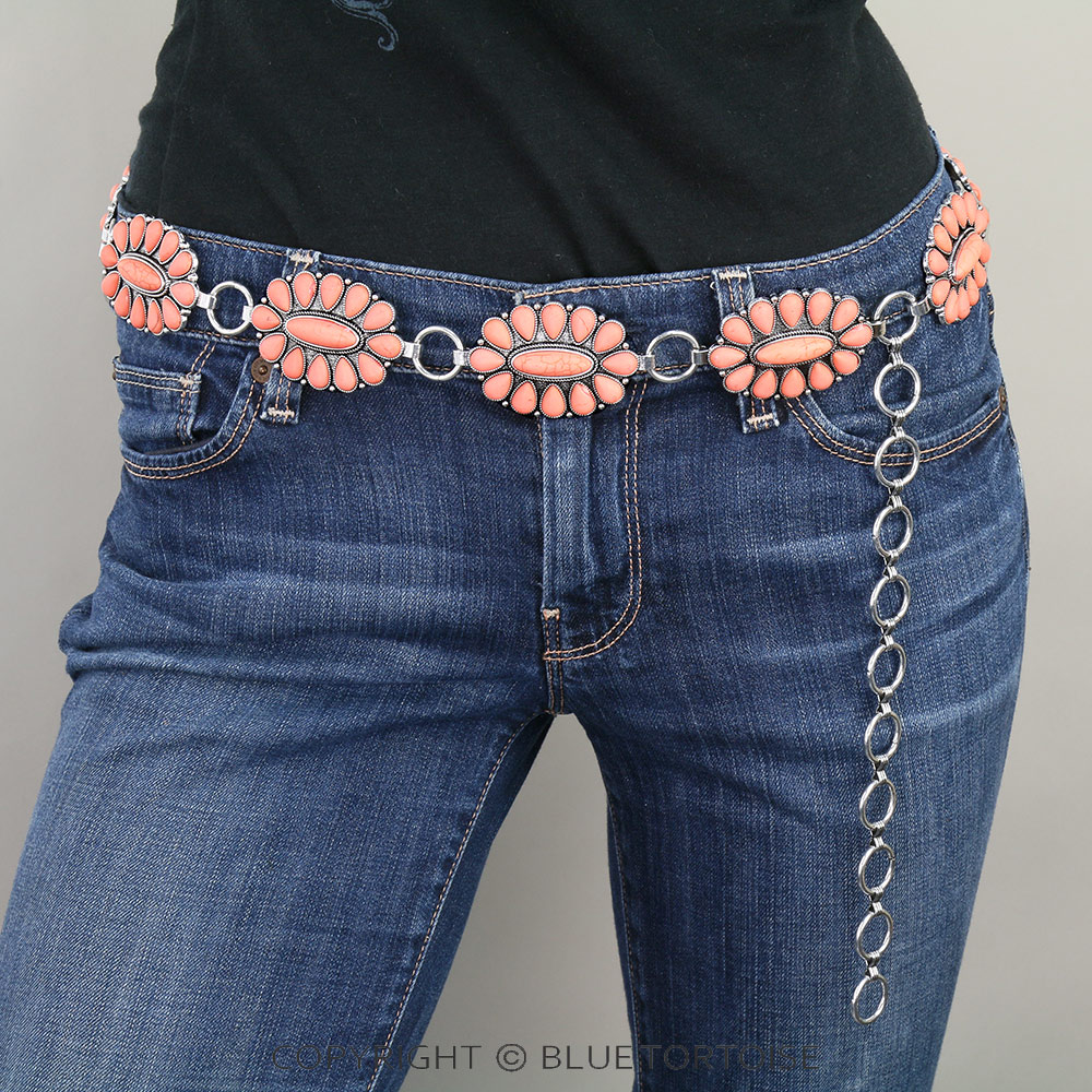 Western Concho with Stone Belt L/XL - Image 2