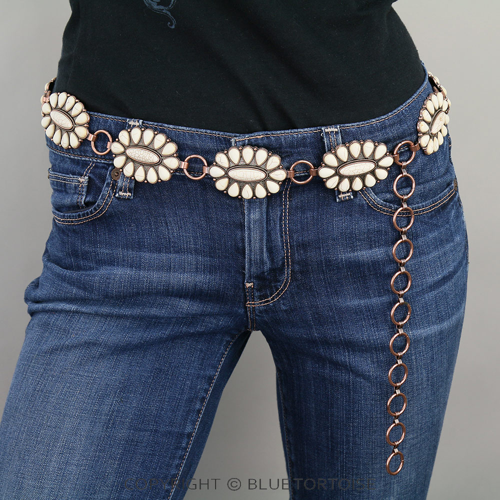 Western Concho with Stone Belt L/XL - Image 2