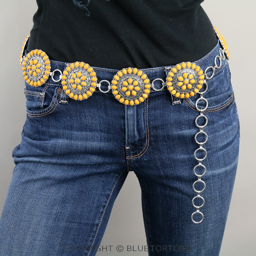 Western Concho with Stone Belt S/M - Image 2
