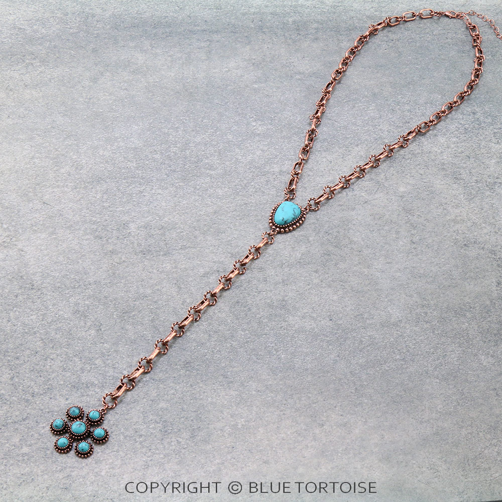 Western Stone Y Necklace