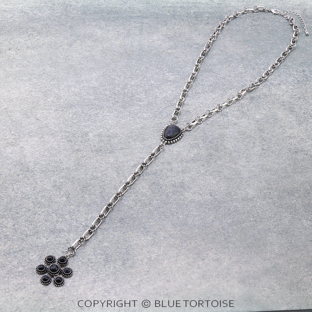 Western Stone Y Necklace