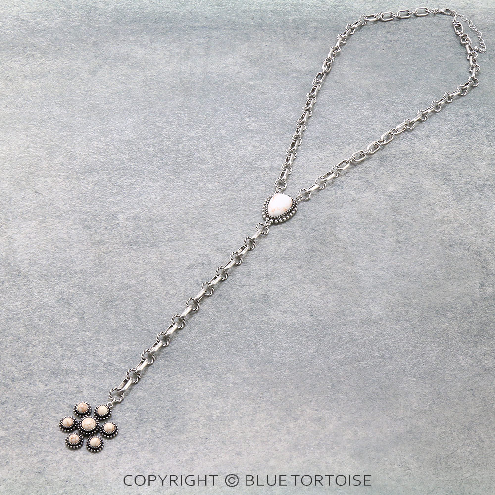 Western Stone Y Necklace