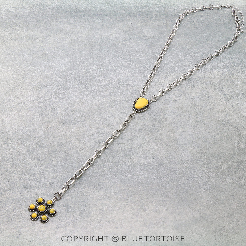 Western Stone Y Necklace