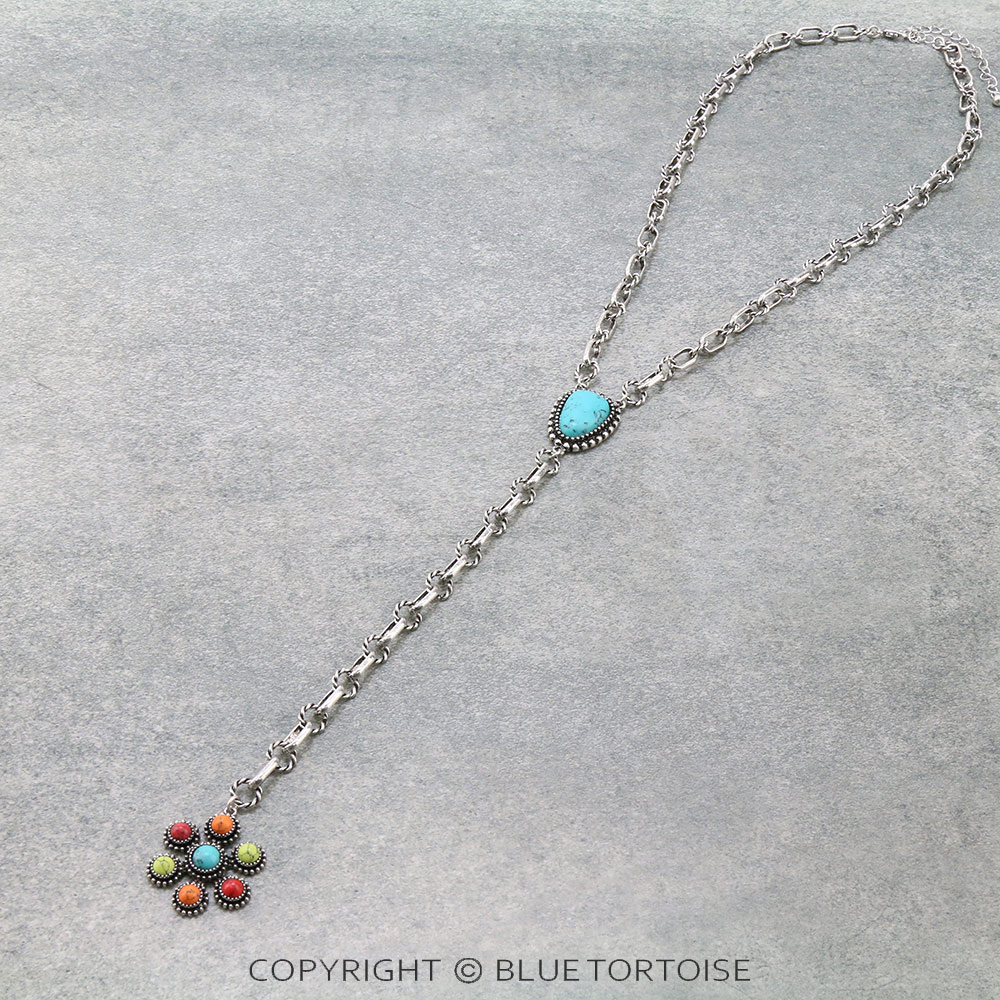 Western Stone Y Necklace